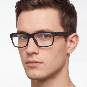 Hugo Boss BOSS 0729/IT Square Eyeglasses Unisex — interior view, Polycarbonate demo lenses