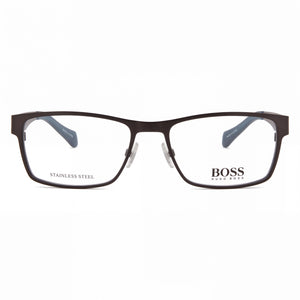 Hugo Boss BOSS 0873 Rectangle Eyeglasses for Men — front view, Metal