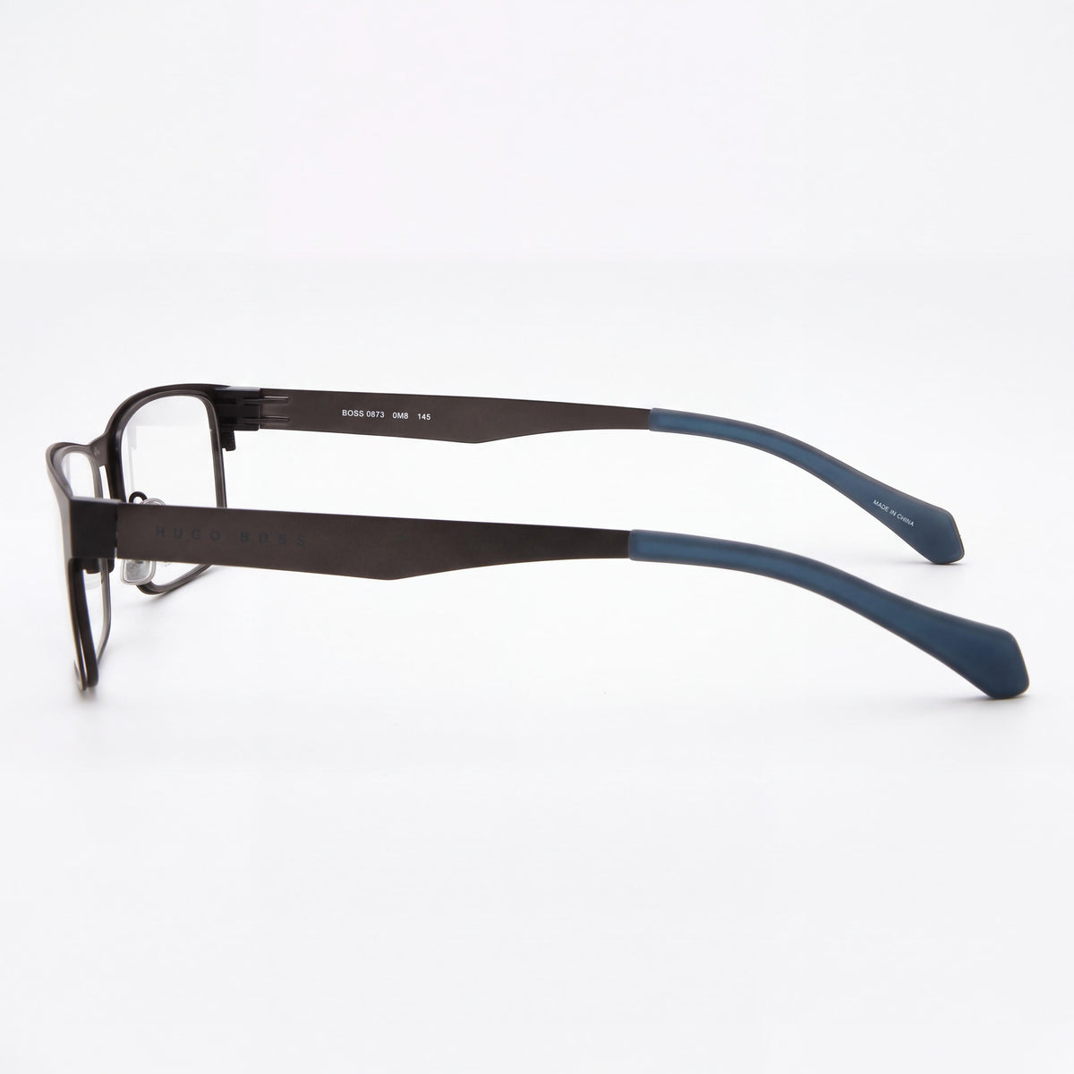 Hugo Boss BOSS 0873 Matte Black, Gun Metal Eyeglasses for Men, 54mm, Photo 3