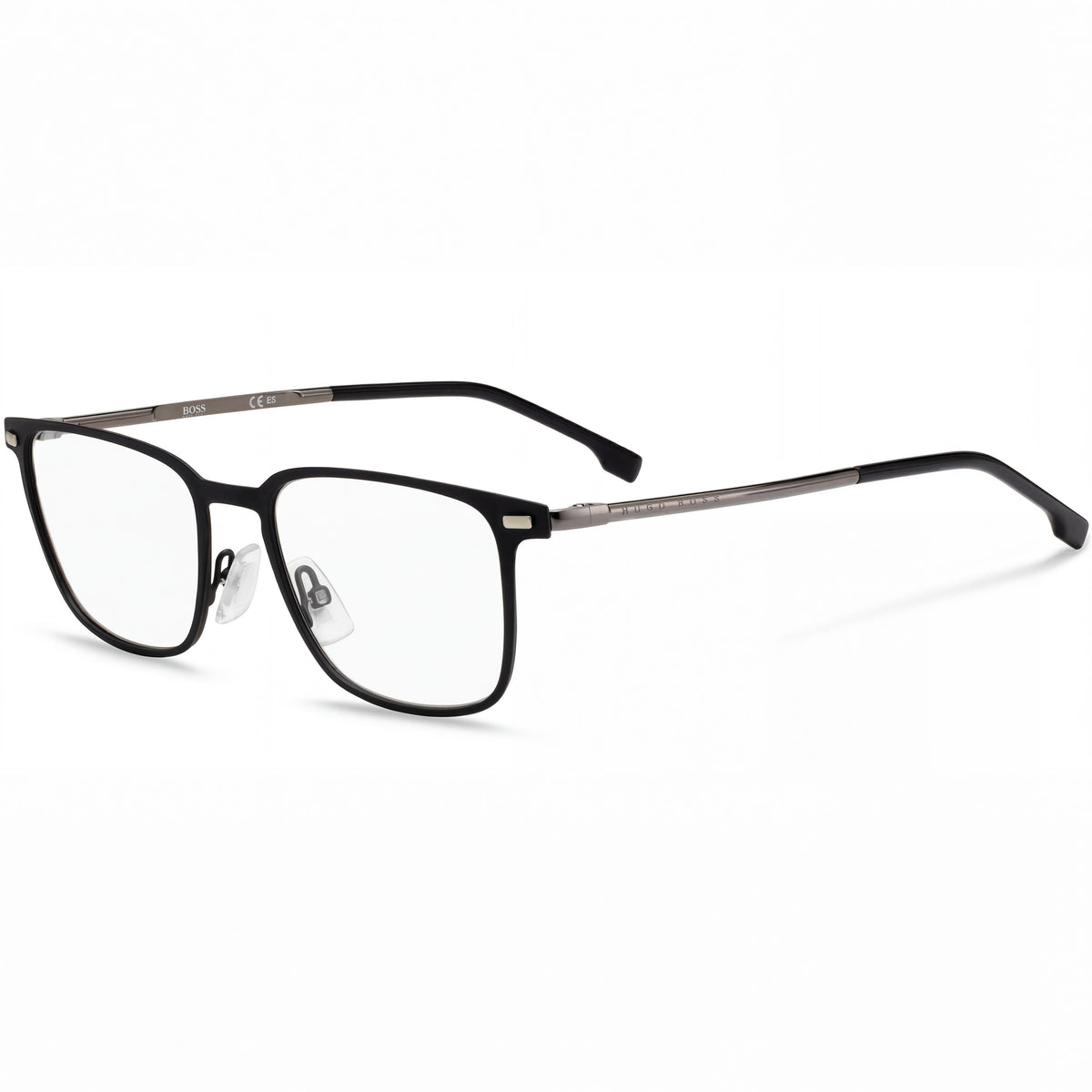 Hugo Boss Boss 1021 Matte Black Rectangle Eyeglasses for Men, 52mm, Photo 1