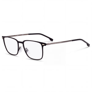Hugo Boss BOSS 1021 Black Rectangle Eyeglasses for Men, Metal frame