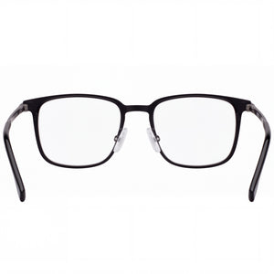 Hugo Boss BOSS 1021 Rectangle Eyeglasses Men — side view, Black Metal temples