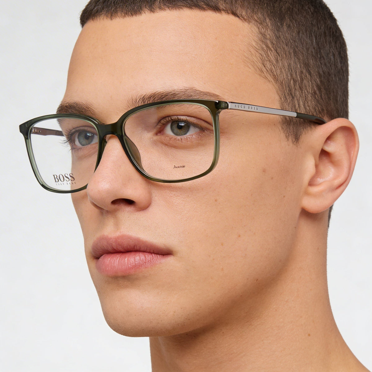 Hugo Boss Boss 1185/It Gafas Unisex Verdes Rectangulares, 56mm, Photo 3