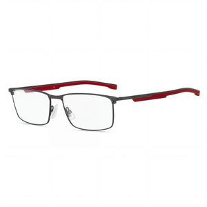 Hugo Boss BOSS 1201 Matte Black Ruthenium Rectangle Eyeglasses for Men, Alloy Steel frame