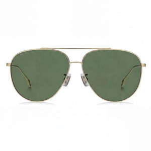 Hugo Boss Boss 1296/F/S Aviator Sunglasses for Men — front view, Stainless Steel frame