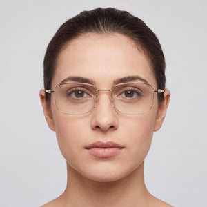Hugo Boss Boss 1312 Rectangle Eyeglasses for Women — interior view, Polycarbonate demo lenses