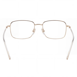 Hugo Boss Boss 1312 Rectangle Eyeglasses Women — side view, Gold Alloy Steel temples
