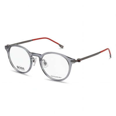 Hugo Boss Boss 1350/f Gray Round Eyeglasses for Women, Propionate frame