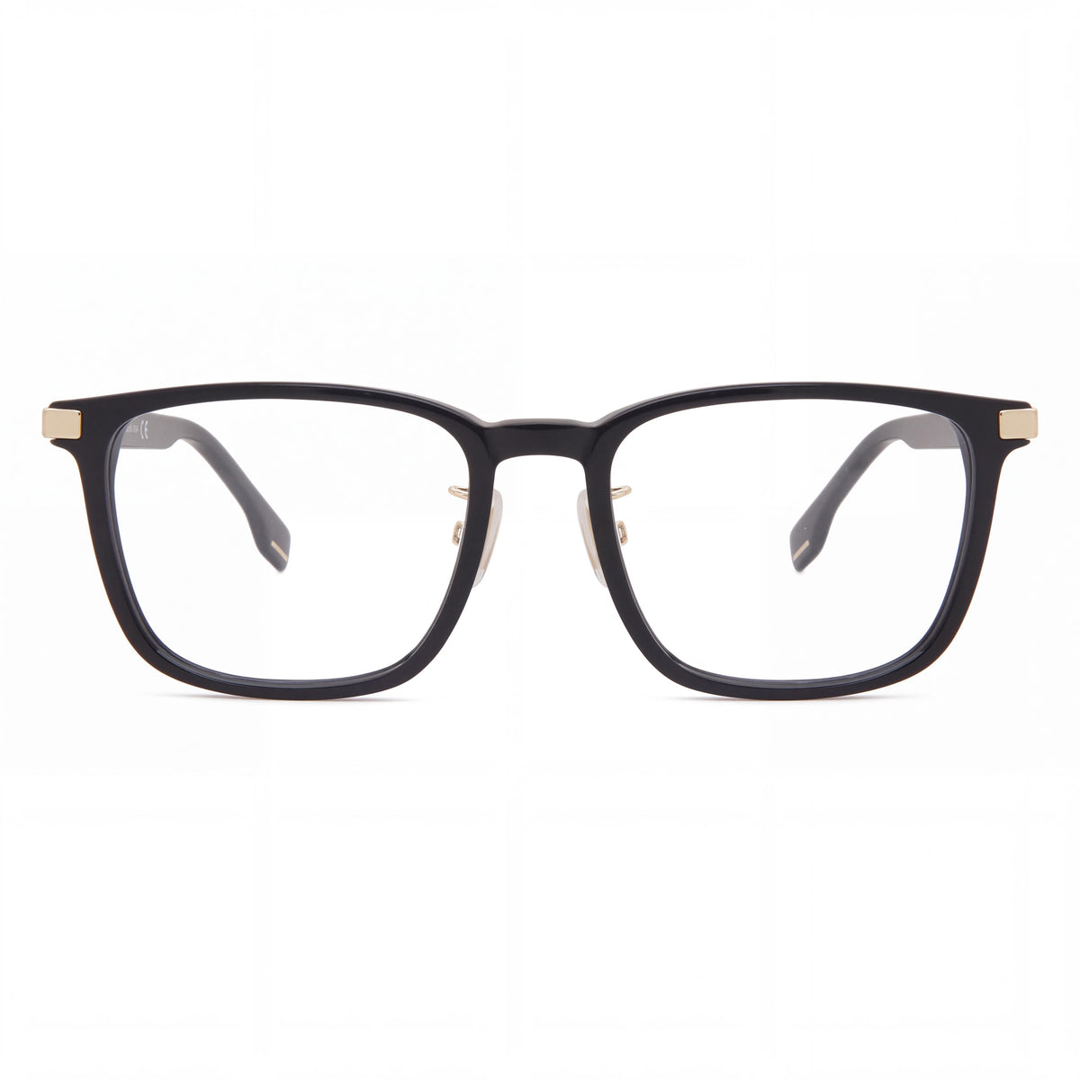 Hugo Boss Boss 1408/F Black Gold Square Eyeglasses Unisex, 54mm, Photo 2