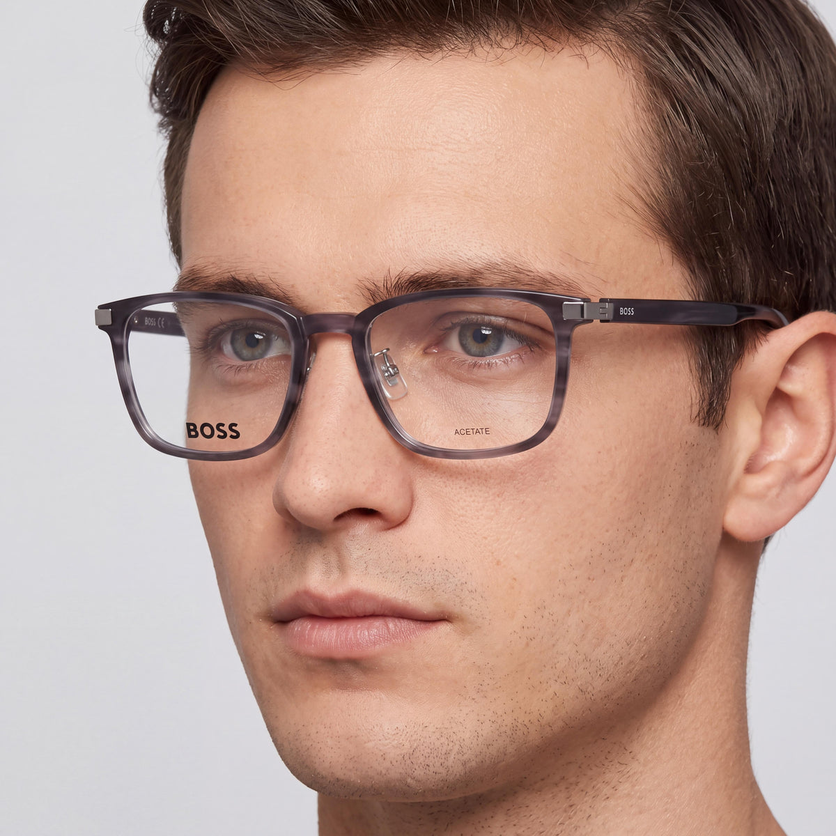 Gafas graduadas cuadradas unisex Hugo Boss Boss 1408/F multicolor, 54 mm, Photo 3