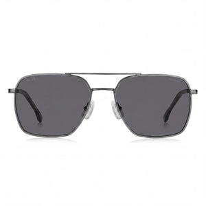Hugo Boss Boss 1414/S Aviator Sunglasses Unisex — front view, Metal frame