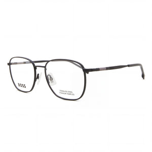 Hugo Boss Boss 1415 Black Square Eyeglasses Unisex, Metal frame