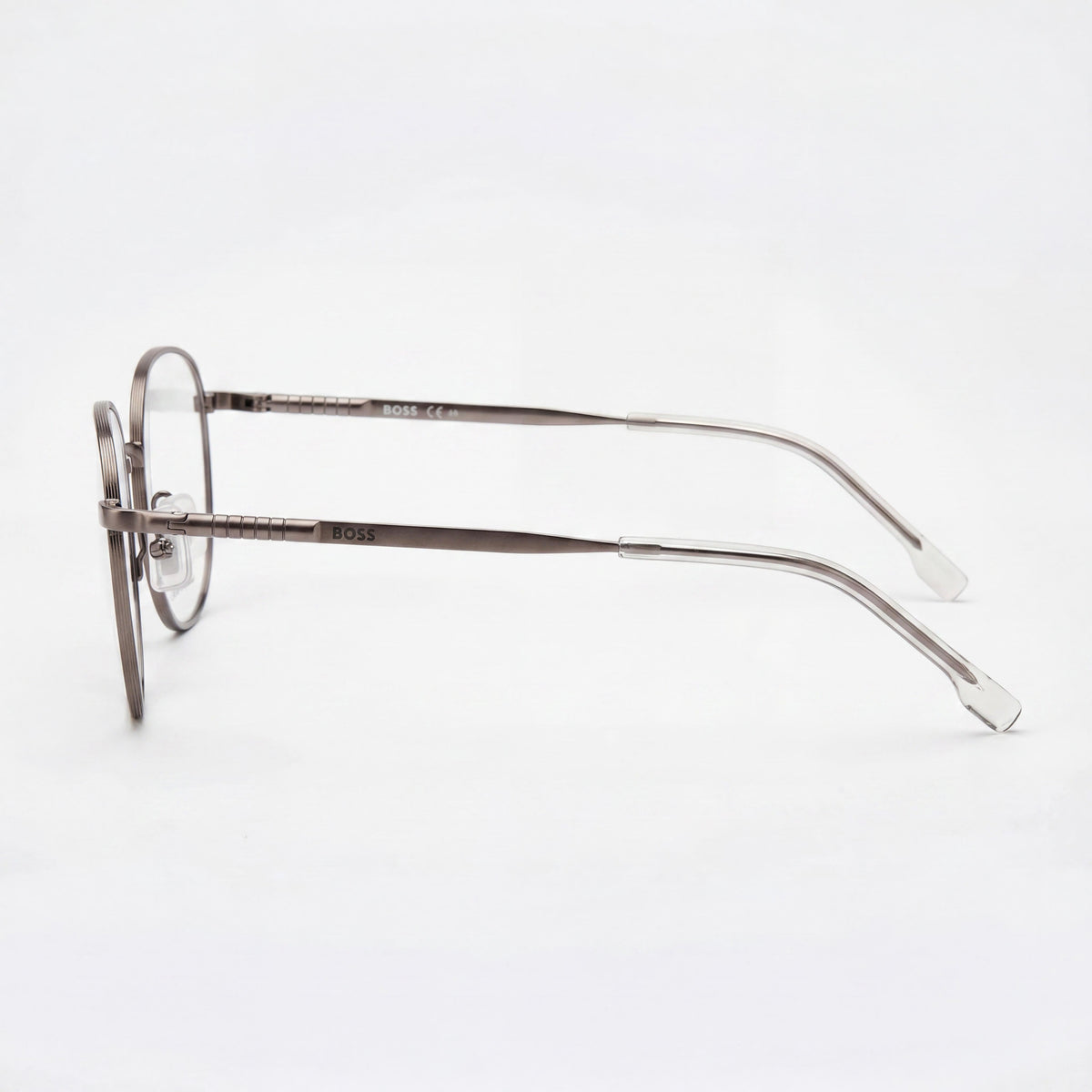 Hugo Boss Boss 1415 Silver Round Eyeglasses for Men, 55mm, Photo 2