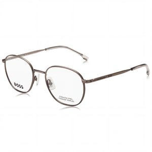 Hugo Boss Boss 1415 Silver Round Eyeglasses for Men, Metal frame