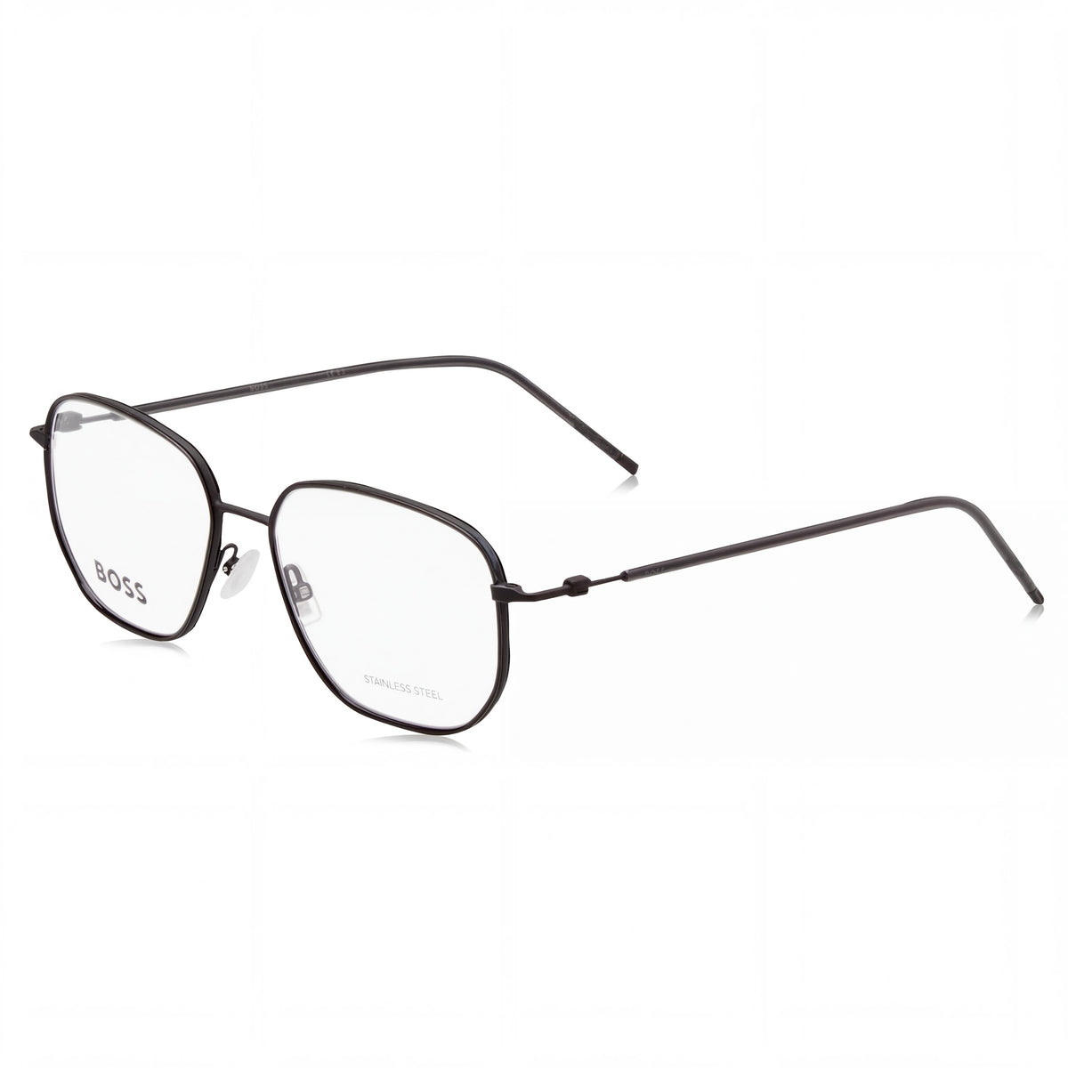 Gafas graduadas unisex Hugo Boss Boss 1430 cuadradas negro mate, 53 mm, Photo 1