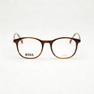 Hugo Boss Boss 1437 Round Eyeglasses Unisex — front view, Acetate