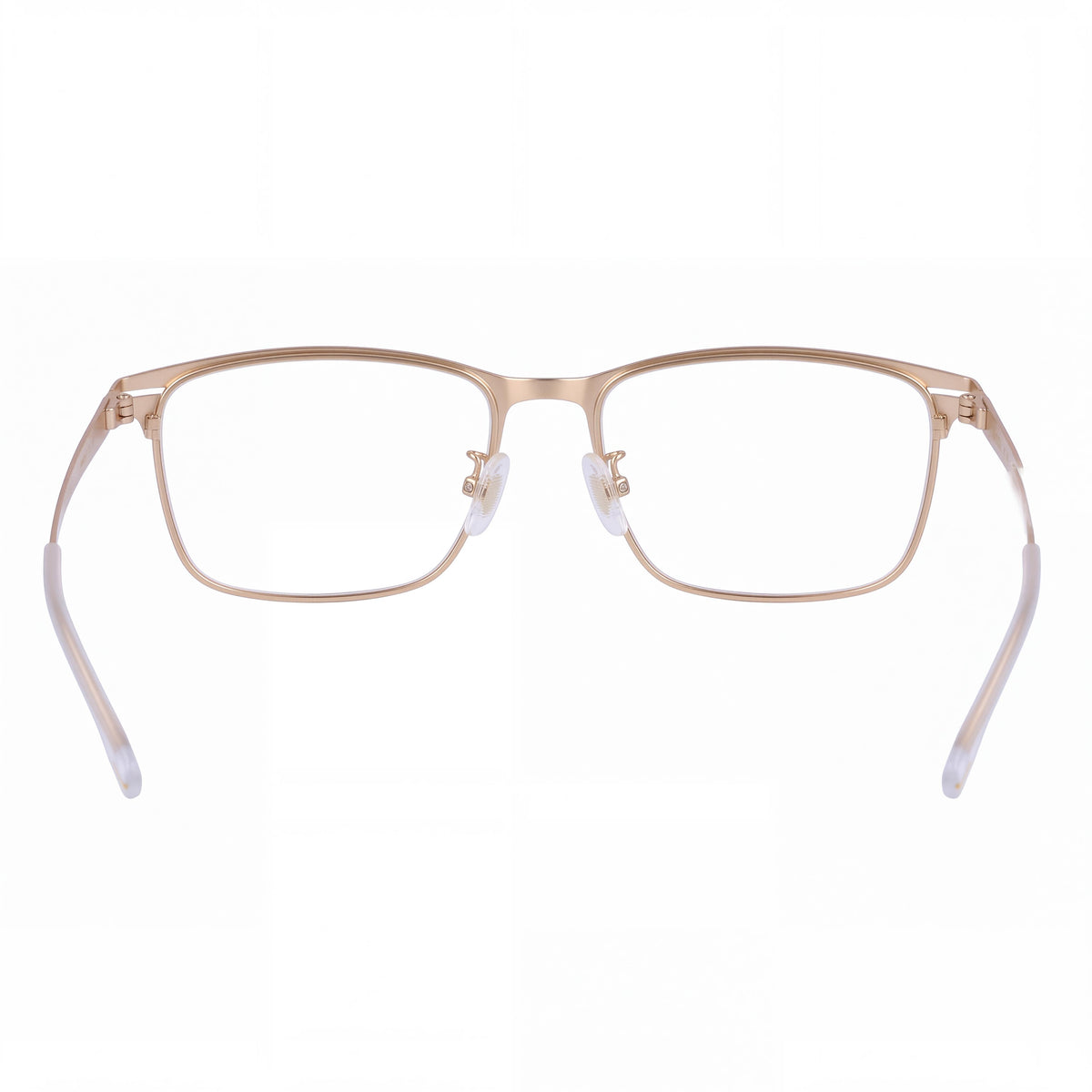Gafas Hugo Boss rectangulares de metal dorado mate unisex, 40 mm, Photo 4