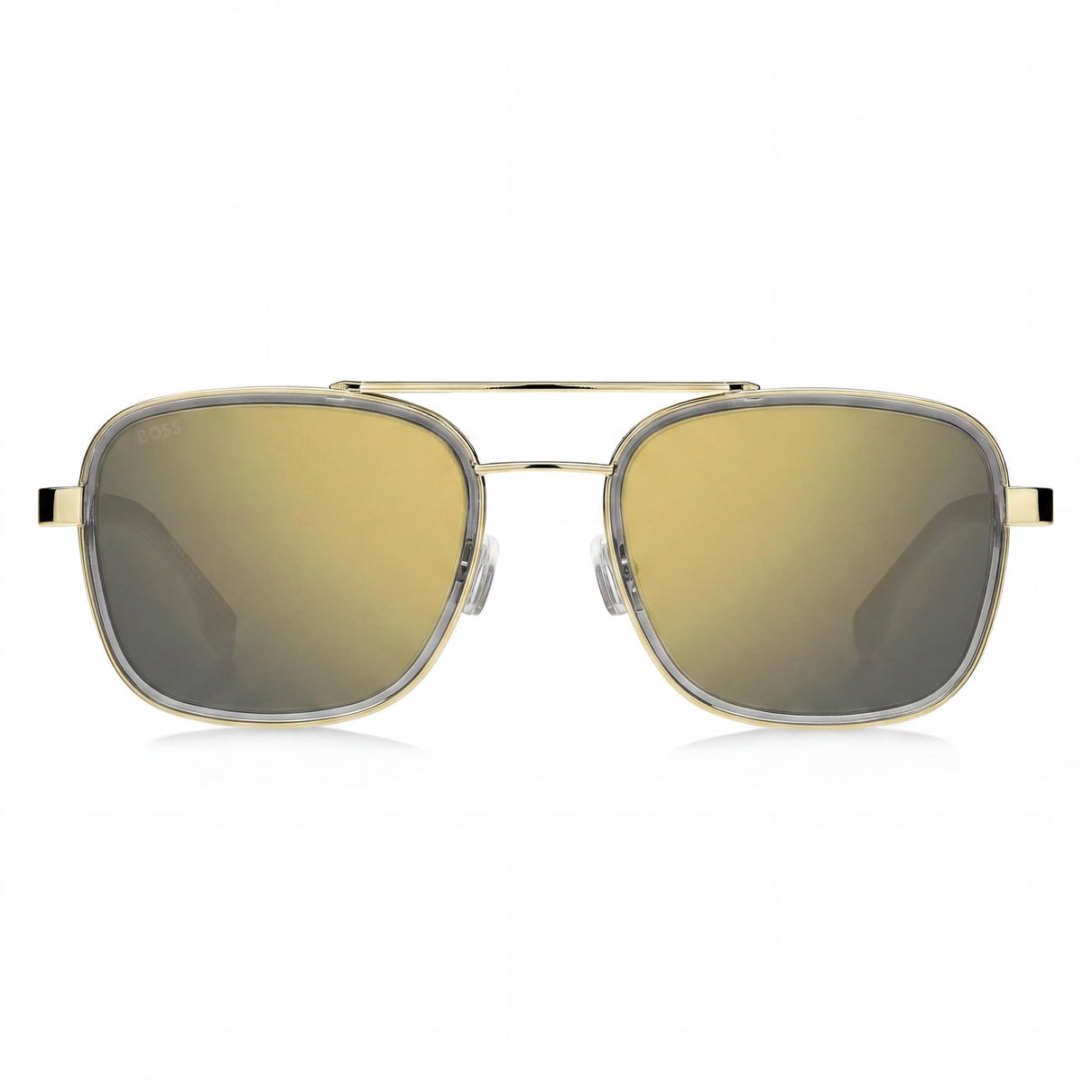 Gafas de sol cuadradas para mujer Hugo Boss Boss 1486/S doradas y grises, 54 mm, Photo 2