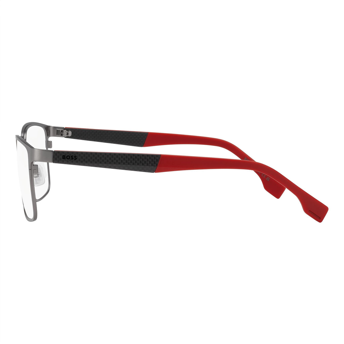 Gafas graduadas Hugo Boss BOSS 1488 rectangulares para hombre, rutenio rojo, 55 mm, Photo 2