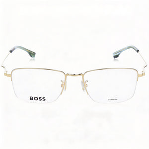 Hugo Boss Boss 1516/g Rectangle Eyeglasses for Men — front view, Titanium