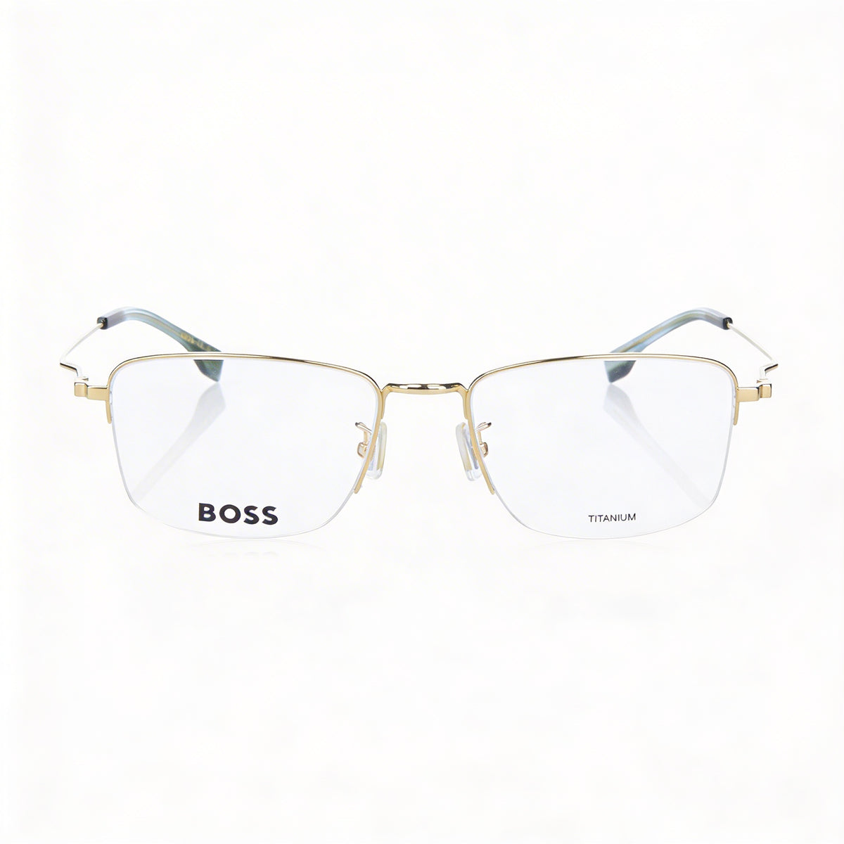 Gafas rectangulares doradas Hugo Boss para hombre, 55 mm, Photo 2