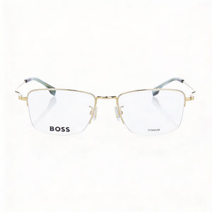 Hugo Boss Boss 1516/g Rectangle Eyeglasses for Men — front view, Titanium