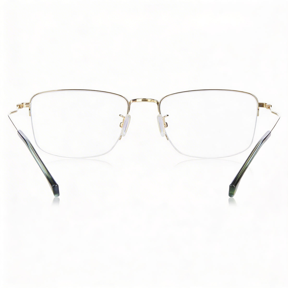 Hugo Boss Boss 1516/g Gold Rectangle Eyeglasses for Men, Titanium 55mm, Photo 4