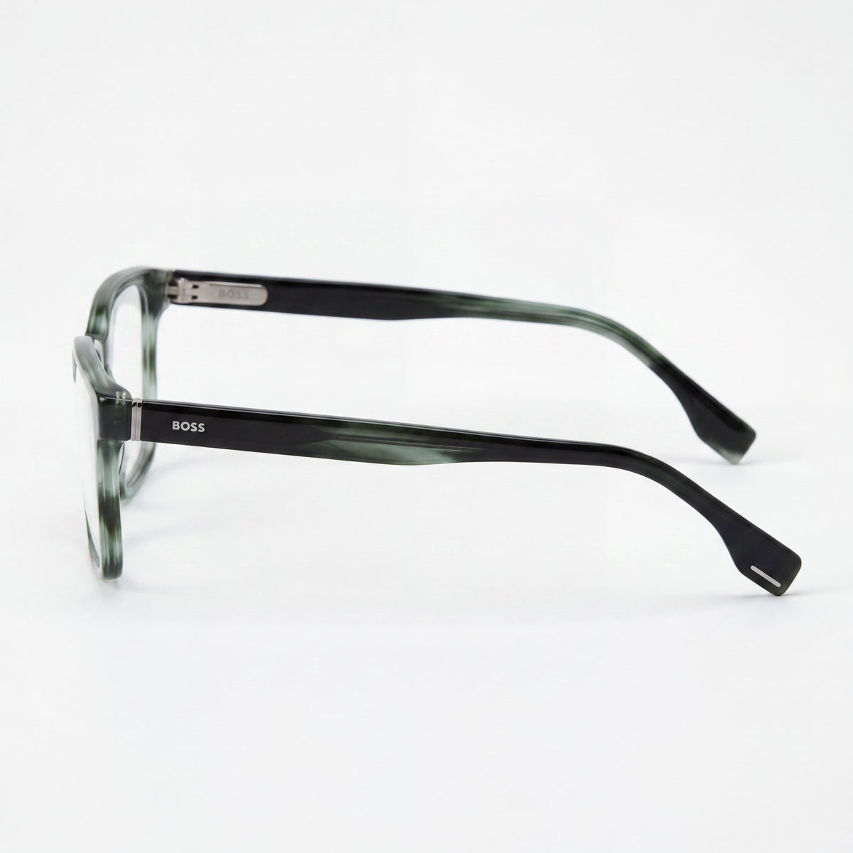 Hugo Boss Boss 1517 Green Rectangle Eyeglasses for Men, Acetate 57mm, Photo 3