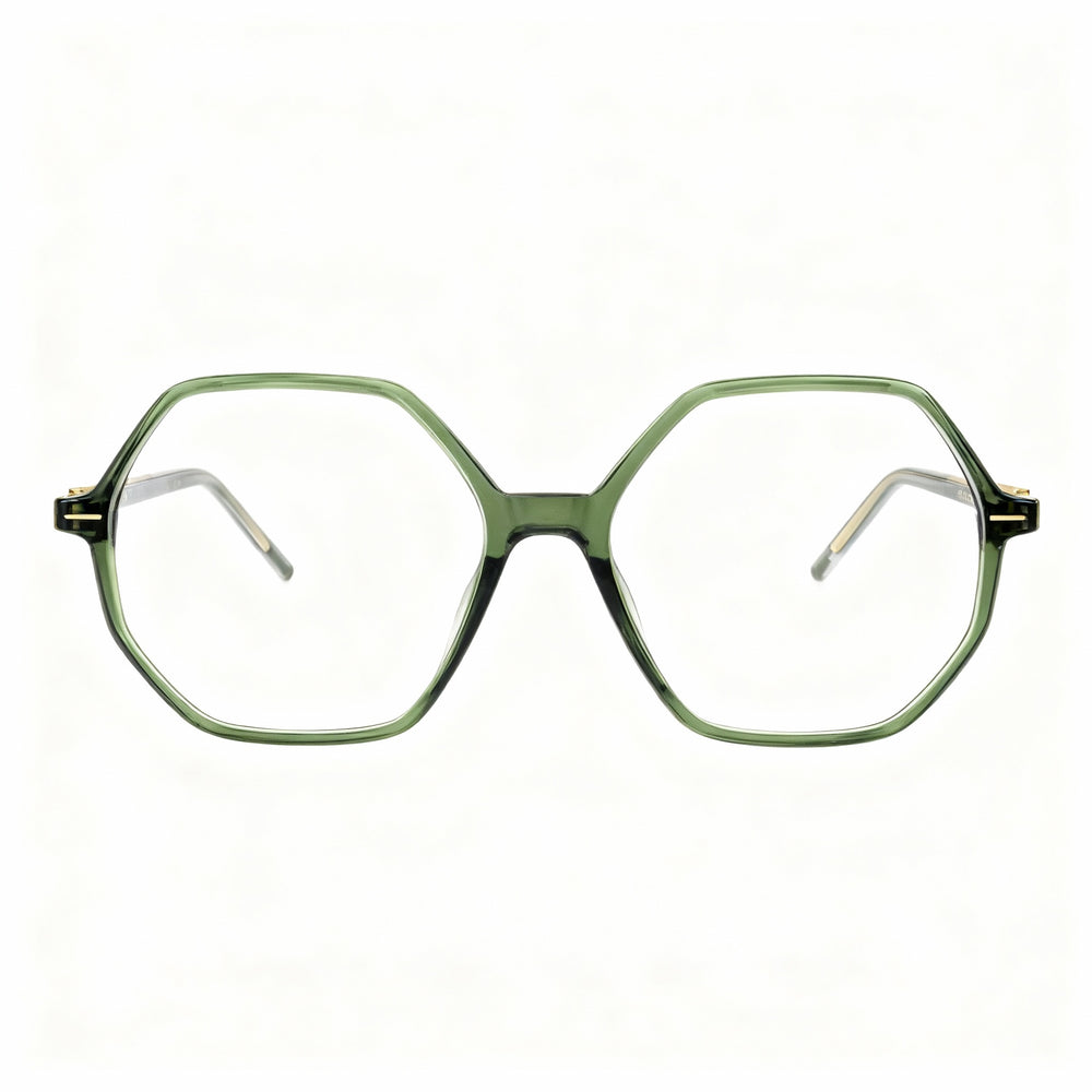 Hugo Boss Boss 1528 Square Eyeglasses for Women — front view, Magnesium
