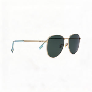 Hugo Boss Boss 1536/f/s Oval Sunglasses Women — side view, Non-Polarized Gold lens