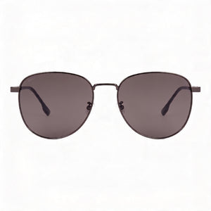 Hugo Boss Boss 1536/f/s Round Sunglasses for Men — front view, Stainless Steel frame