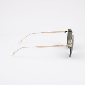 Hugo Boss BOSS 1538/F/SK Square Sunglasses Unisex — side view, Non-Polarized Green lens
