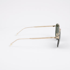 Hugo Boss BOSS 1538/F/SK Square Sunglasses Unisex — side view, Non-Polarized Green lens