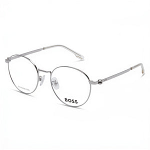 Hugo Boss Boss 1539/f Silver Round Unisex Eyeglasses, Alloy Steel frame