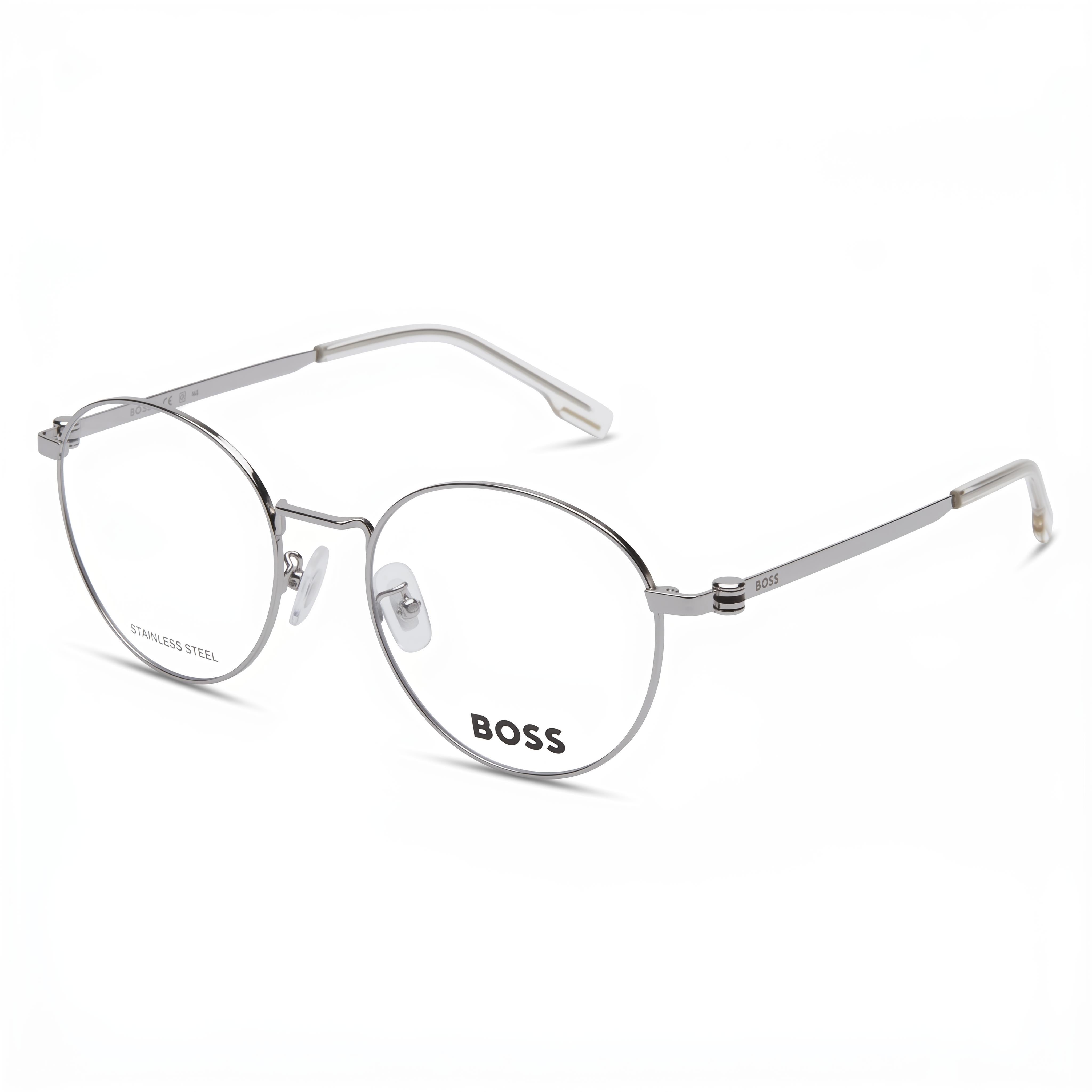 Hugo Boss Boss 1539/f Ruthenium Round Unisex Eyeglasses, Alloy Steel, Photo 1