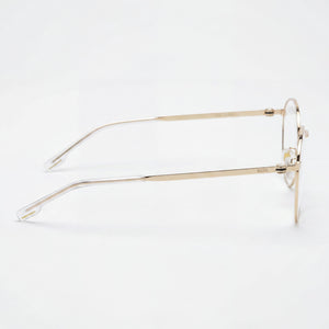 Hugo Boss BOSS 1539/F Round Eyeglasses for Men — front view, Alloy Steel