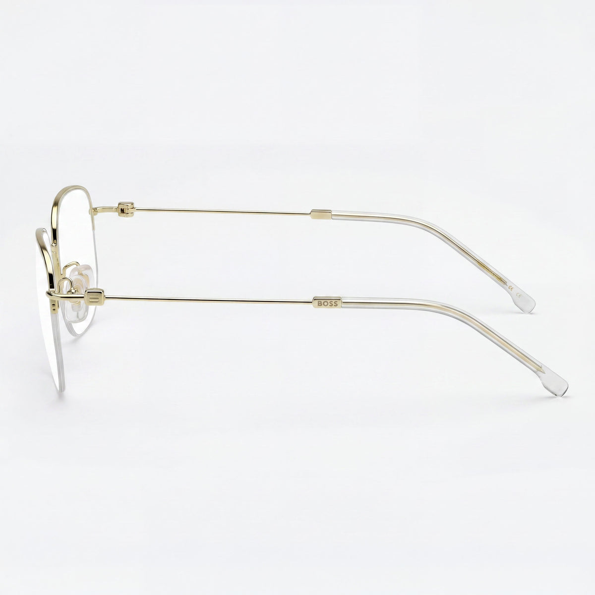 Hugo Boss Boss 1544-F Gold Square Eyeglasses Unisex, 54mm, Photo 3