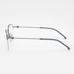 Hugo Boss Boss 1544-F Rectangle Eyeglasses for Men — front view, Alloy Steel
