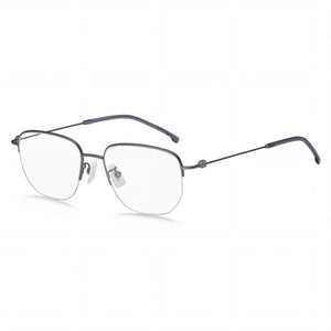 Hugo Boss Boss 1544-F Silver Rectangle Eyeglasses for Men, Alloy Steel frame