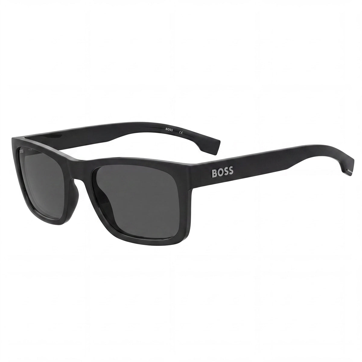 Hugo Boss BOSS 1569/S Black/Grey Rectangle Sunglasses for Men, 55mm, Photo 1
