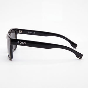 Hugo Boss BOSS 1569/S Rectangle Sunglasses Men — side view, Non-Polarized Grey lens