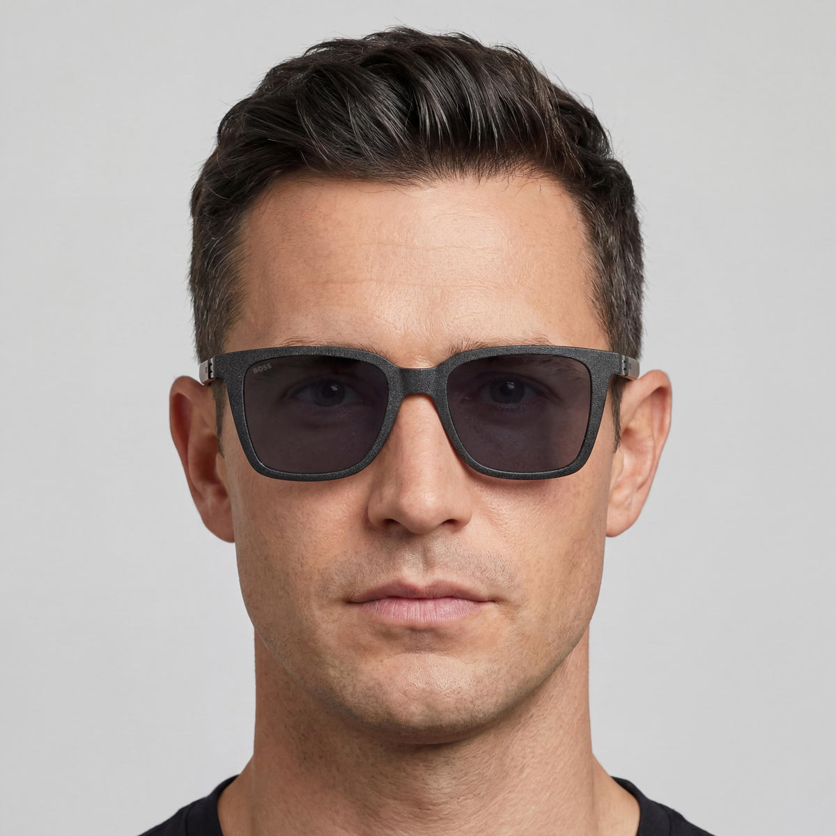Hugo Boss BOSS 1574/S Black Beige Rectangle Sunglasses for Men, 53mm, Photo 4
