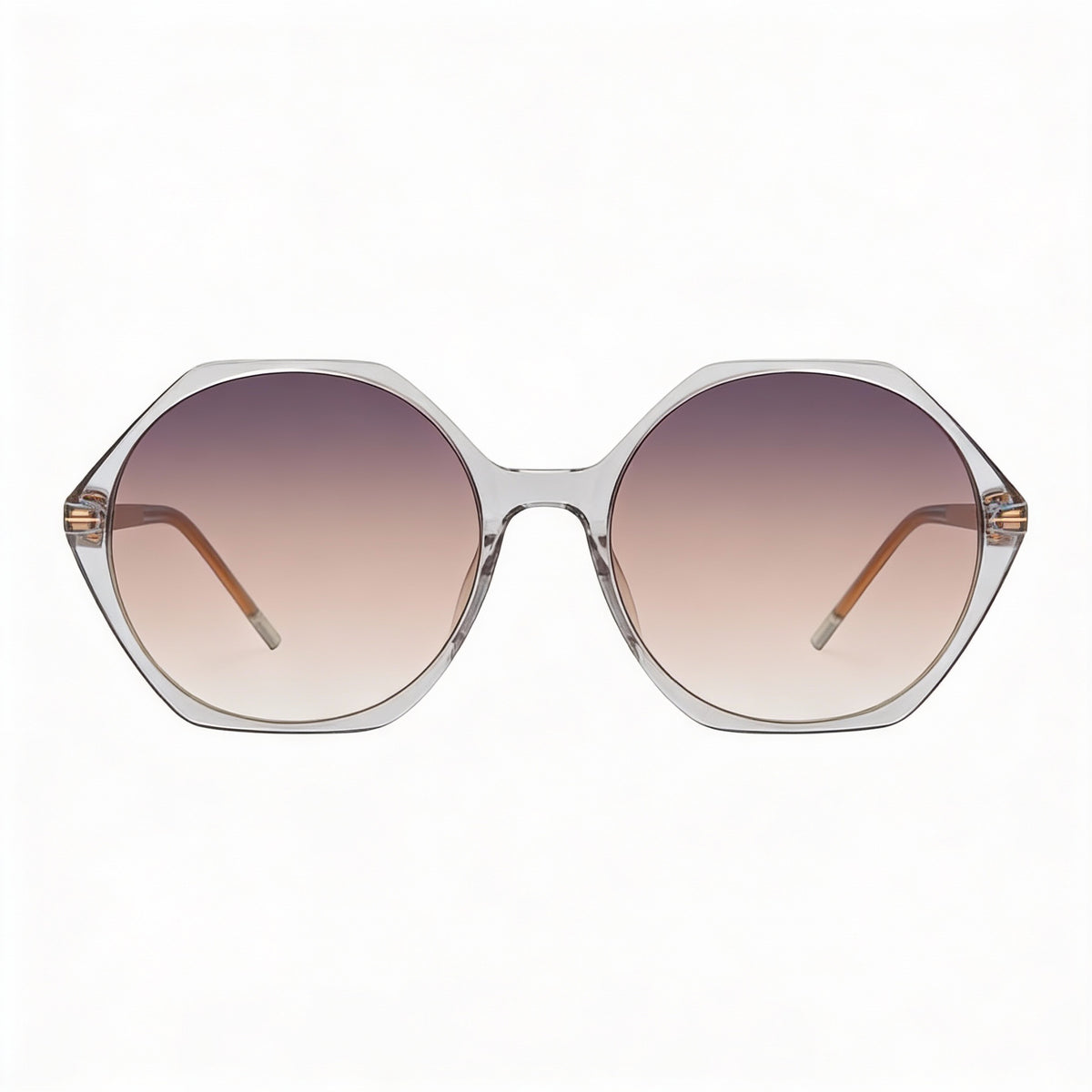 Hugo Boss BOSS 1585/S Gafas de sol redondas grises para mujer, 56 mm, Photo 2