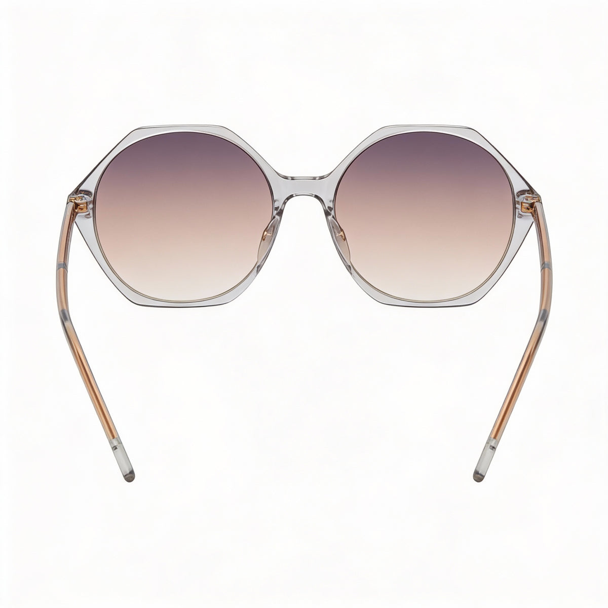 Hugo Boss BOSS 1585/S Gafas de sol redondas grises para mujer, 56 mm, Photo 3