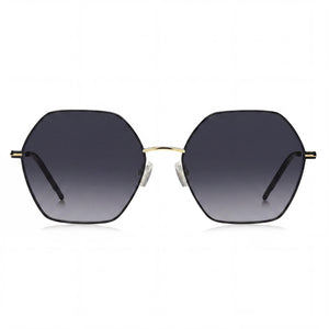 Hugo Boss BOSS 1589/S Round Sunglasses for Women — front view, Stainless Steel frame