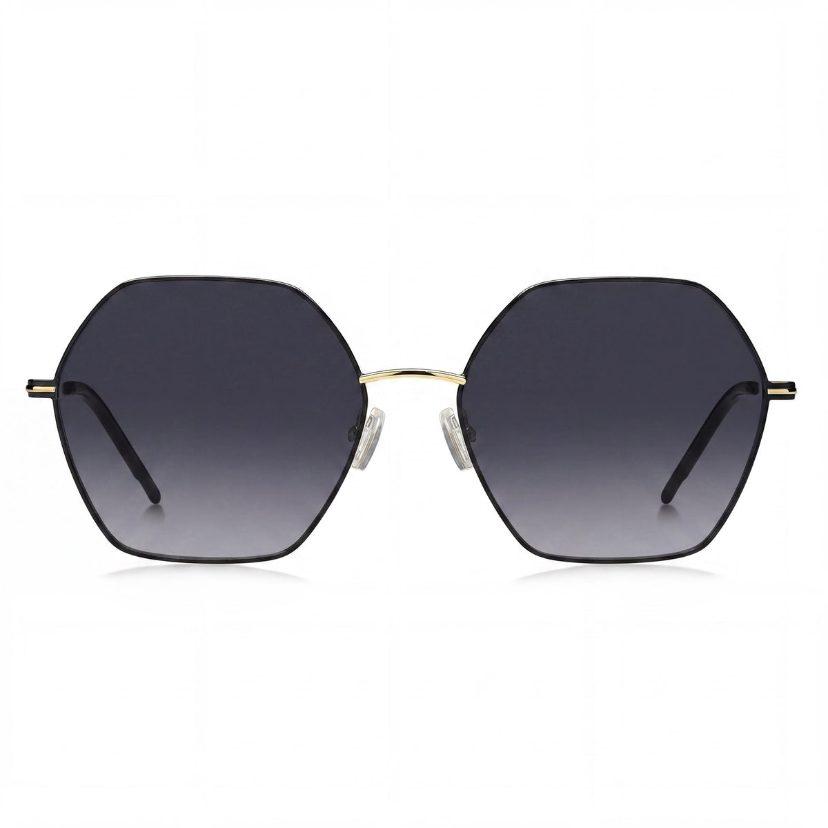 Gafas de sol redondas Hugo Boss BOSS 1589/S negro dorado gris para mujer, 57mm, Photo 2