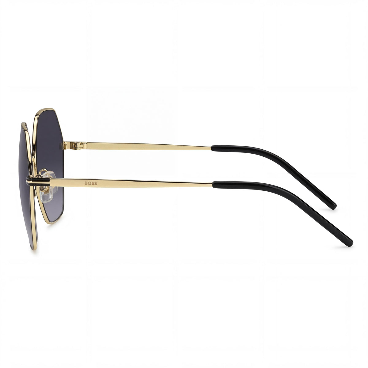 Gafas de sol redondas Hugo Boss BOSS 1589/S negro dorado gris para mujer, 57mm, Photo 3