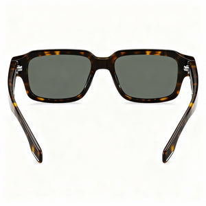 Hugo Boss BOSS 1596/S Rectangle Sunglasses Men — side view, Green lens