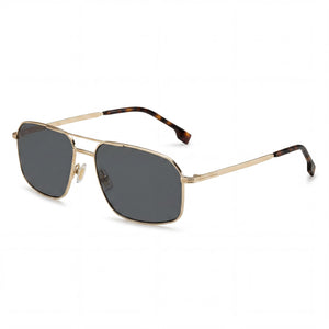 Hugo Boss BOSS 1603/S Gold Aviator Sunglasses for Women, Green Mirror lens