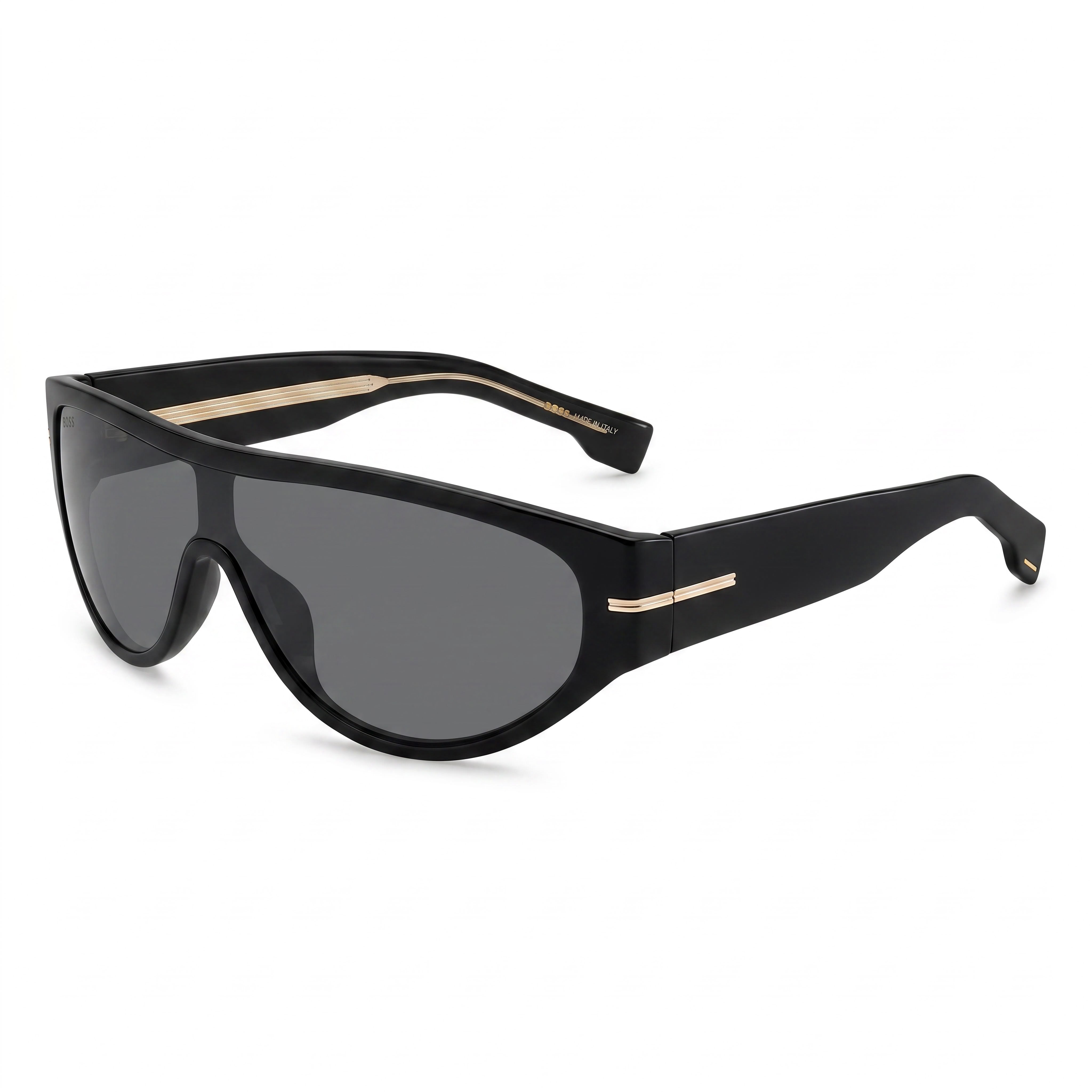 Gafas de sol rectangulares Hugo Boss Boss 1623/S negras para hombre, 99 mm, Photo 1
